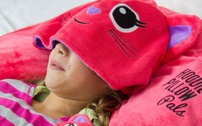 HoodiePillow® Pals - Pillowcase with Stuffed Animal