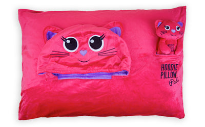 HoodiePillow® Pals - Pillowcase with Stuffed Animal