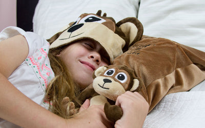 HoodiePillow® Pals - Pillowcase with Stuffed Animal