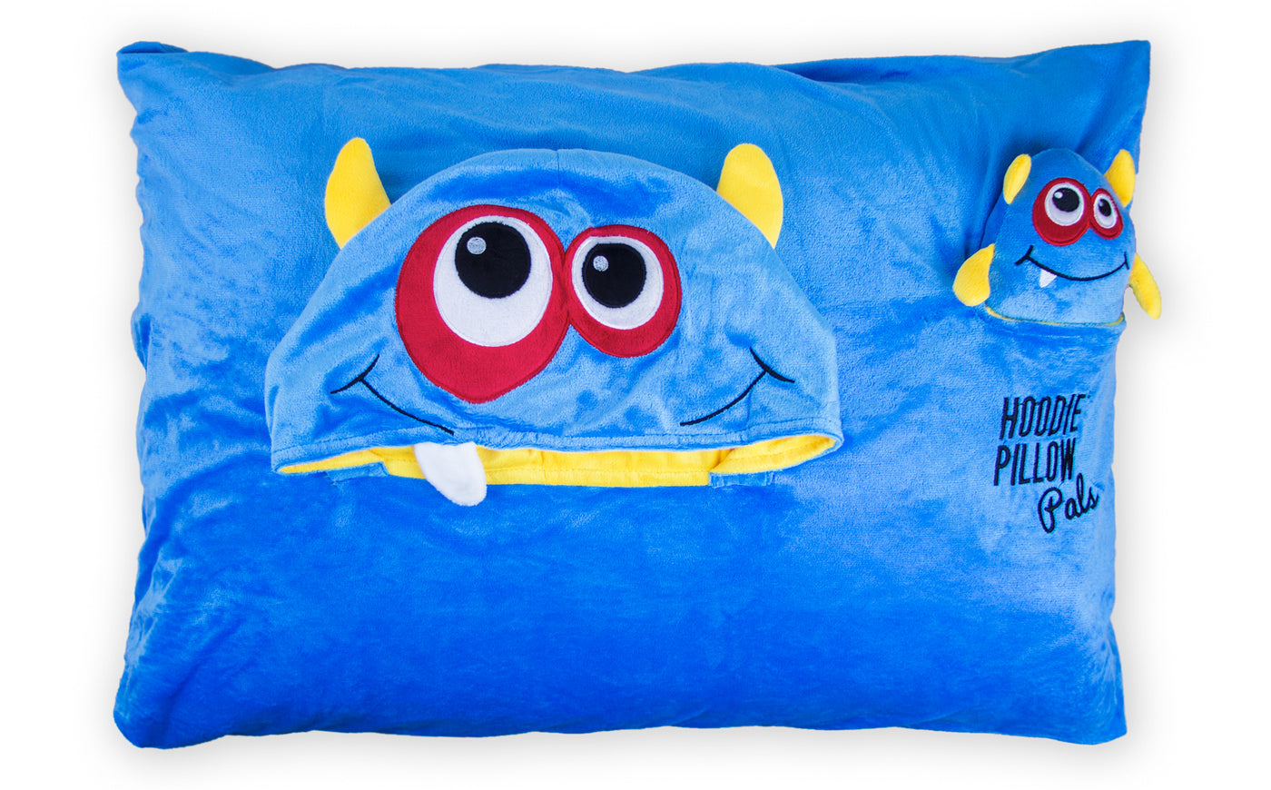 HoodiePillow® Pals - Pillowcase with Stuffed Animal