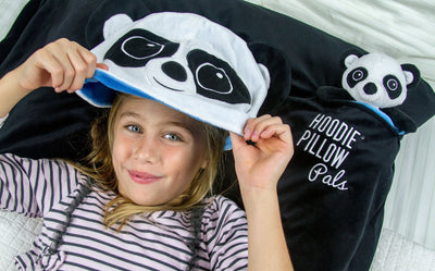 HoodiePillow® Pals - Pillowcase with Stuffed Animal